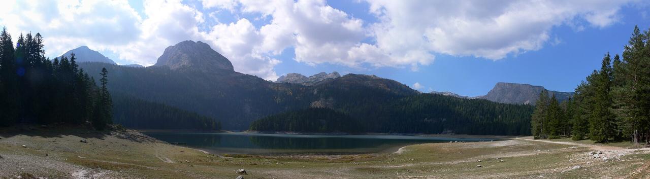 Black Lake beneath the mountains of Durmitor National Park