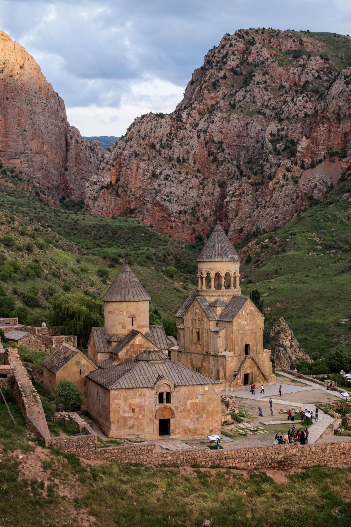 Noravank Monastery in a red-rock gorge in Armenia